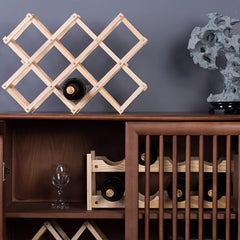 Grided Wine Rack for Cabinet Decor Storage Display