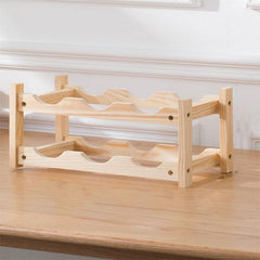 Grided Wine Rack for Cabinet Decor Storage Display
