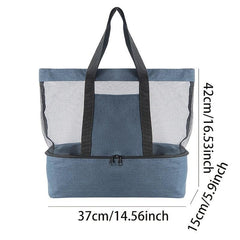 Outdoor Portable Beach Camping Picnic Storage Bag Wet/Dry Separation