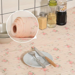 Strawberry Rose Pattern Cabinet Liner - Moisture Proof Shoe Cabinet Pad