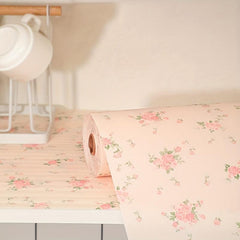 Strawberry Rose Pattern Cabinet Liner - Moisture Proof Shoe Cabinet Pad