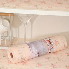 Strawberry Rose Pattern Cabinet Liner - Moisture Proof Shoe Cabinet Pad