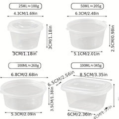 50pcs Mini Food Storage Boxes for Fresh Fruits & Portioned Meals