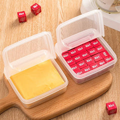 3pcs Butter Fresh keeping Box With Lid Butter Sealed Storage