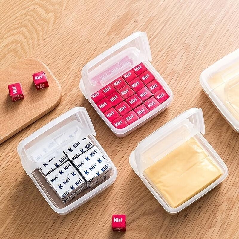 3pcs Butter Fresh keeping Box With Lid Butter Sealed Storage