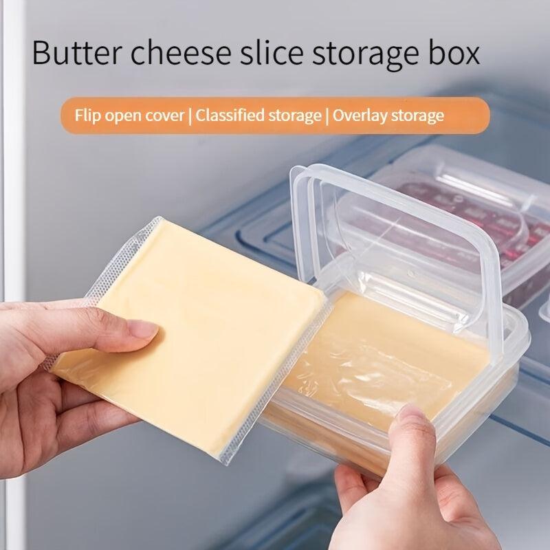 3pcs Butter Fresh keeping Box With Lid Butter Sealed Storage