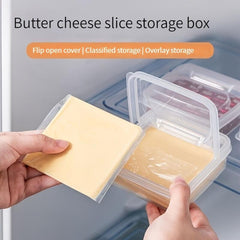 3pcs Butter Fresh keeping Box With Lid Butter Sealed Storage