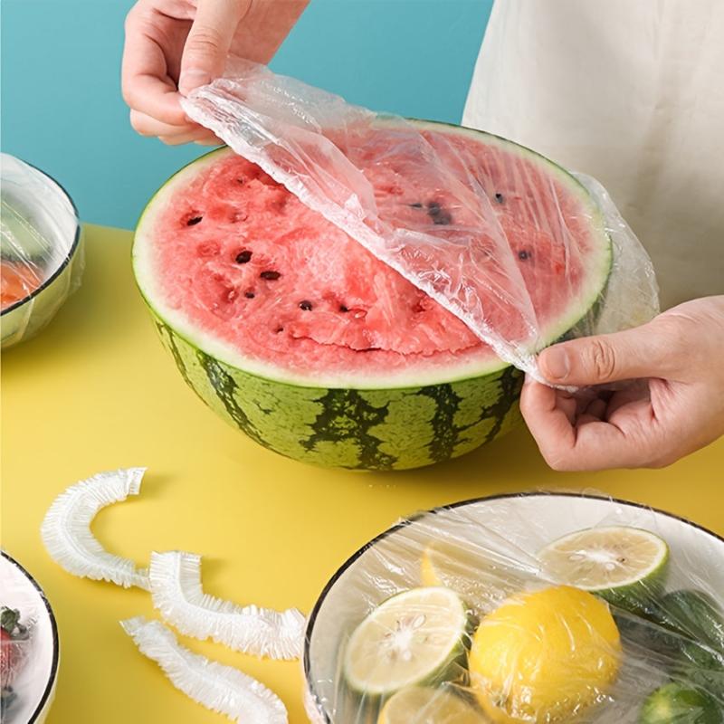 Elastic Plastic Food Cover Cling Film Set Kitchen Refrigerator