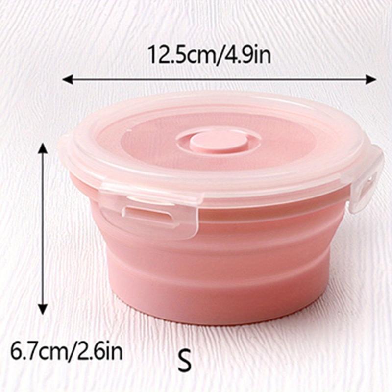 Portable Telescopic Lunch Box Collapsible Silicone Food Storage Container