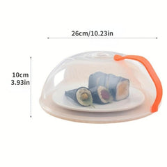 2pcs Microwave Oven Splash Proof Cover Insulated Fresh-keeping Plate Cover