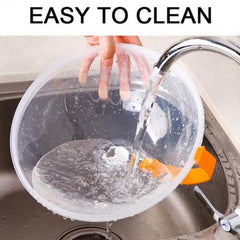 2pcs Microwave Oven Splash Proof Cover Insulated Fresh-keeping Plate Cover