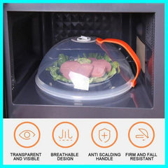 2pcs Microwave Oven Splash Proof Cover Insulated Fresh-keeping Plate Cover