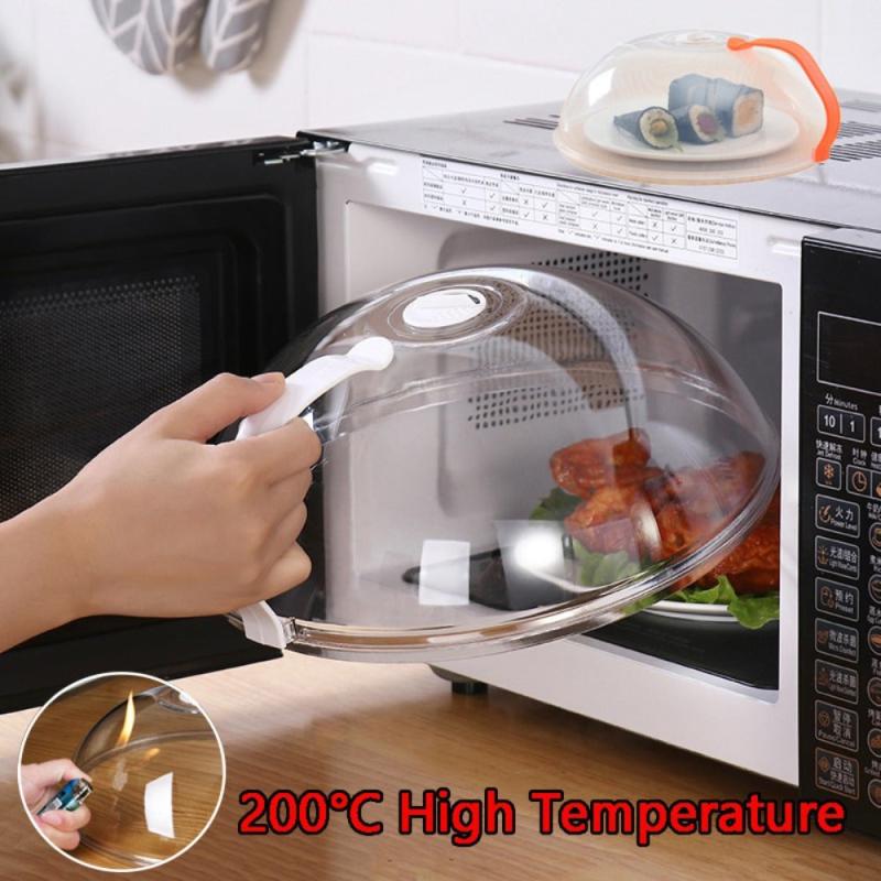 2pcs Microwave Oven Splash Proof Cover Insulated Fresh-keeping Plate Cover