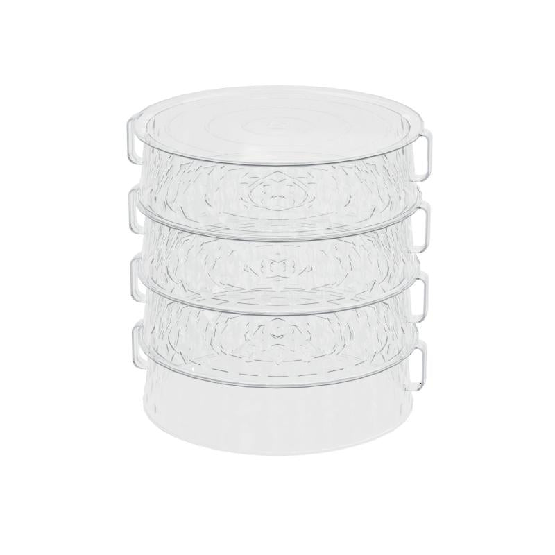 Dust-proof Insulated Serving Cover with Lid Transparent