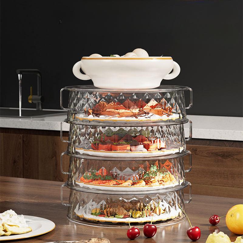 Dust-proof Insulated Serving Cover with Lid Transparent
