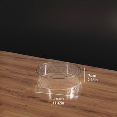 Dust-proof Insulated Serving Cover with Lid Transparent