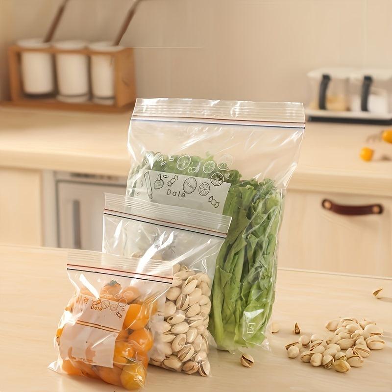 Double Sealing Strips Food Storage Bags 30pcs