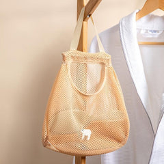 Portable Hanging Storage Mesh Bag for Kitchen - Wall-mounted Fruit & Vegetable
