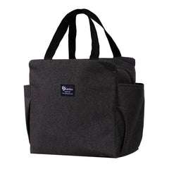 Navy Insulated Bento Bag Ice Pack Outdoor Picnic Waterproof Lunch Box Bag