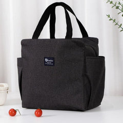 Navy Insulated Bento Bag Ice Pack Outdoor Picnic Waterproof Lunch Box Bag
