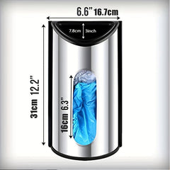 Wall Mount Grocery Bag Holder Plastic Bag Dispenser Organizer Stainless Steel