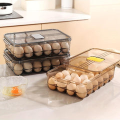 Reusable Egg Storage Box Leak Proof Flip Top Lid Hand Wash