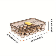 Reusable Egg Storage Box Leak Proof Flip Top Lid Hand Wash