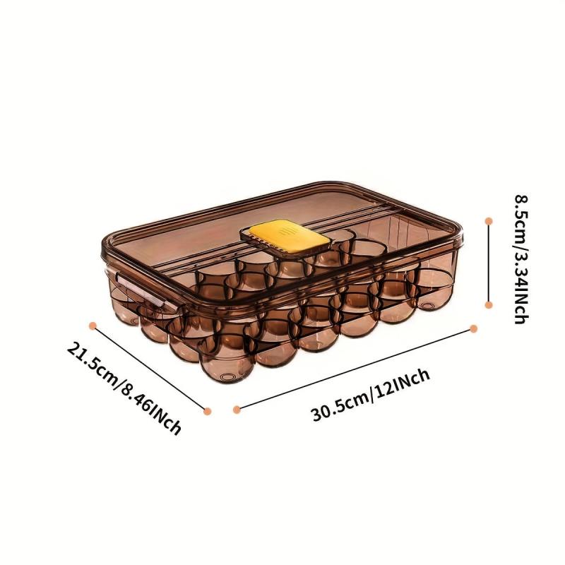 Reusable Egg Storage Box Leak Proof Flip Top Lid Hand Wash