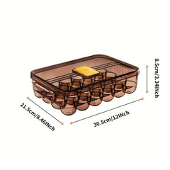 Reusable Egg Storage Box Leak Proof Flip Top Lid Hand Wash