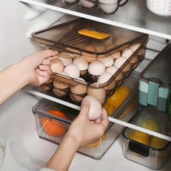 Reusable Egg Storage Box Leak Proof Flip Top Lid Hand Wash