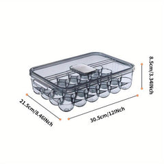 Reusable Egg Storage Box Leak Proof Flip Top Lid Hand Wash