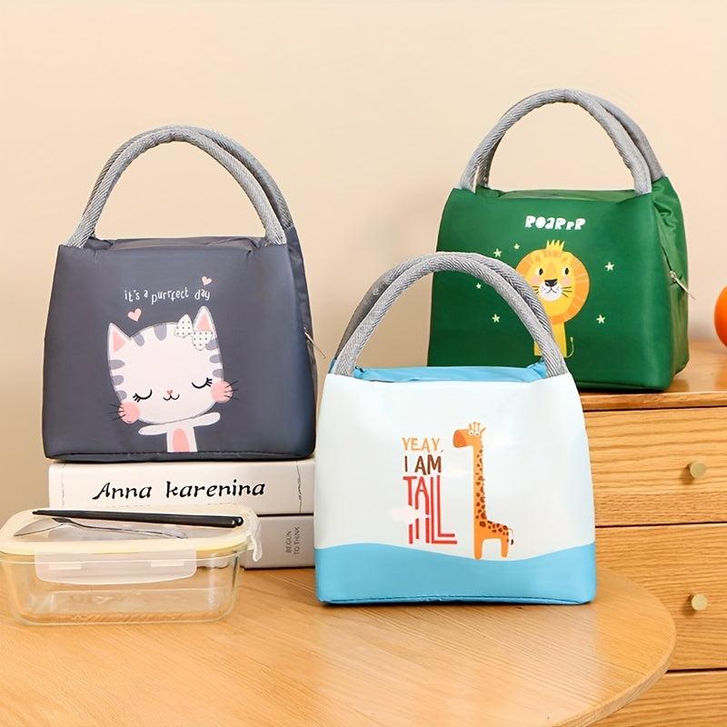 Cartoon Bento Bag Ice Pack Lunch Box Bag Hand Wash Picnic Bag Waterproof