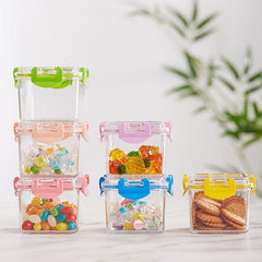 Colorful Sealed Storage Container Candy Jar with Lid