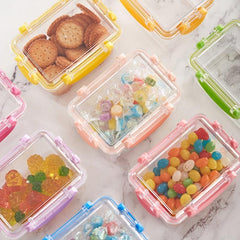 Colorful Sealed Storage Container Candy Jar with Lid