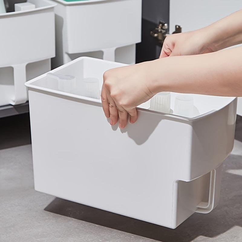 Storage Box With Handle Kitchen Cabinet Snack Sundries Storage Basket