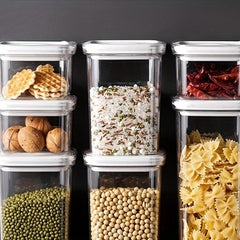 Square Food Storage Containers With Lids Airtight Jars
