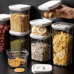 Square Food Storage Containers With Lids Airtight Jars