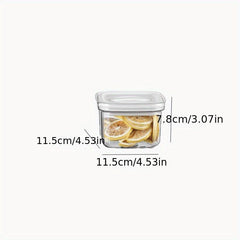 Square Food Storage Containers With Lids Airtight Jars