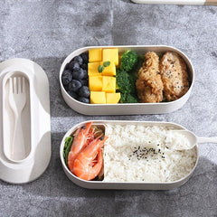 2 Layer Leakproof Bento Box w/ Spoon