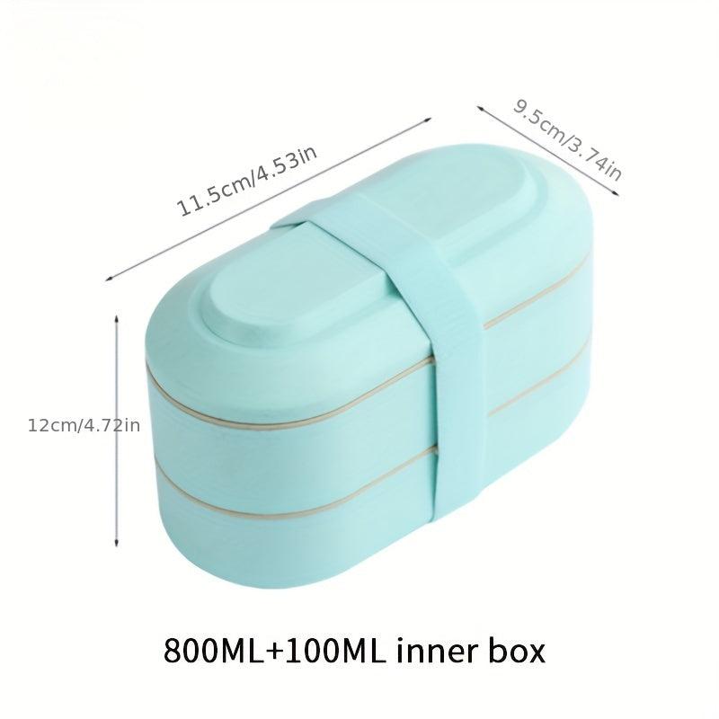 2 Layer Leakproof Bento Box w/ Spoon