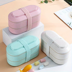 2 Layer Leakproof Bento Box w/ Spoon