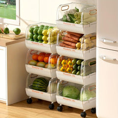 Plastic Stroller Storage Rack Floor/Wall Mountable Shelf