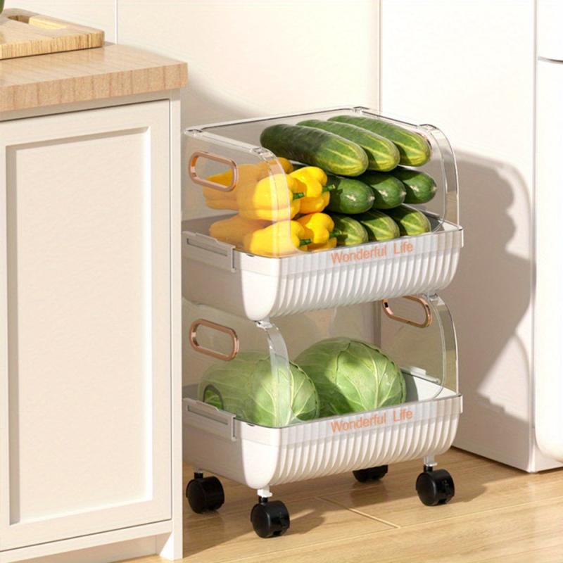Plastic Stroller Storage Rack Floor/Wall Mountable Shelf