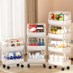 Plastic Stroller Storage Rack Floor/Wall Mountable Shelf