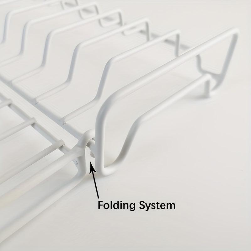 Foldable Bowl and Dish Rack Storage Solution for Kitchen