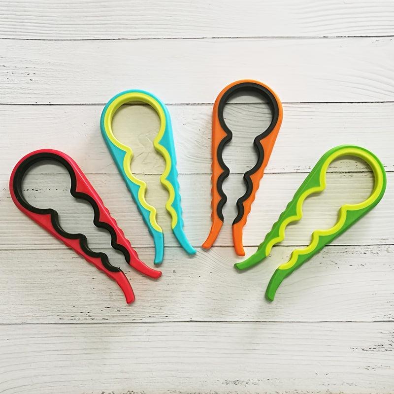 4-In-1 Can Opener Silicone Non-Slip Cap Opener