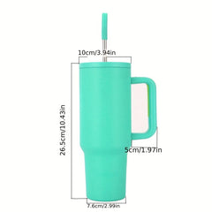 Stainless Steel Glitter Tumbler with Lid and Straw