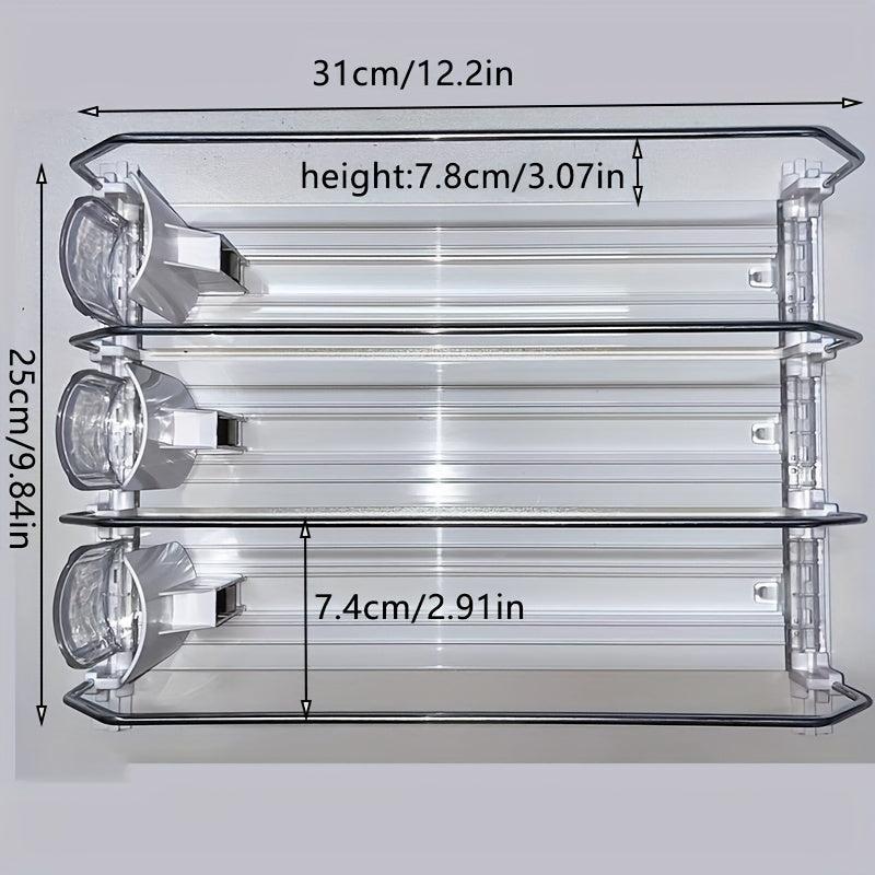 3pcs Soda Can Organizer For Refrigerator 3 Row 30