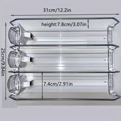 3pcs Soda Can Organizer For Refrigerator 3 Row 30