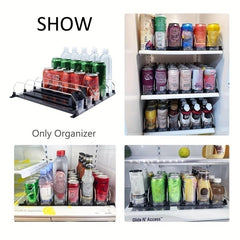 3pcs Soda Can Organizer For Refrigerator 3 Row 30